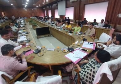 जिला पंचायत अध्यक्ष की अध्यक्षता में की बैठक में विभिन्न विकास कार्यों की गई समीक्षा