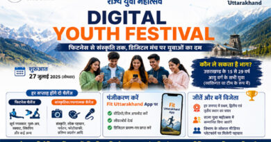 राज्य युवा महोत्सव के अंतर्गत युवाओं को मिलेगा फिटनेस, संस्कृति एवं डिजिटल प्रतिभा का मंच