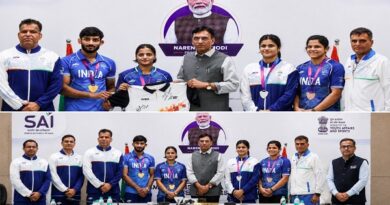 कॉमनवेल्थ 2026 के विजेताओं का सम्मान, खिलाड़ियों को खेल अकादमी खोलने की सलाह