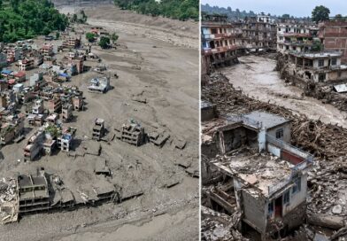 नेपाल-चीन सीमा पर बाढ़ से भारी तबाही,