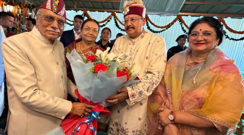 महाराज ने की नवनियुक्त राज्यपाल से शिष्टाचार भेंट